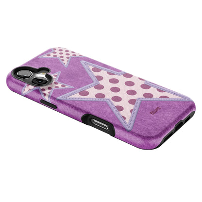 Lilac Crush Polka Star iPhone Case gallery - Iphone_16_Mini_Air_Plus_2