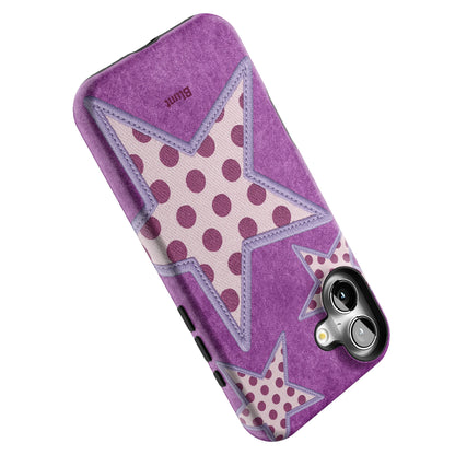 Lilac Crush Polka Star iPhone Case gallery - Iphone_16_Mini_Air_Plus_5