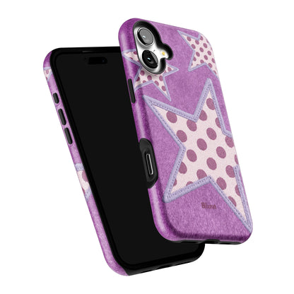 Lilac Crush Polka Star iPhone Case gallery - Iphone_16_Mini_Air_Plus_6