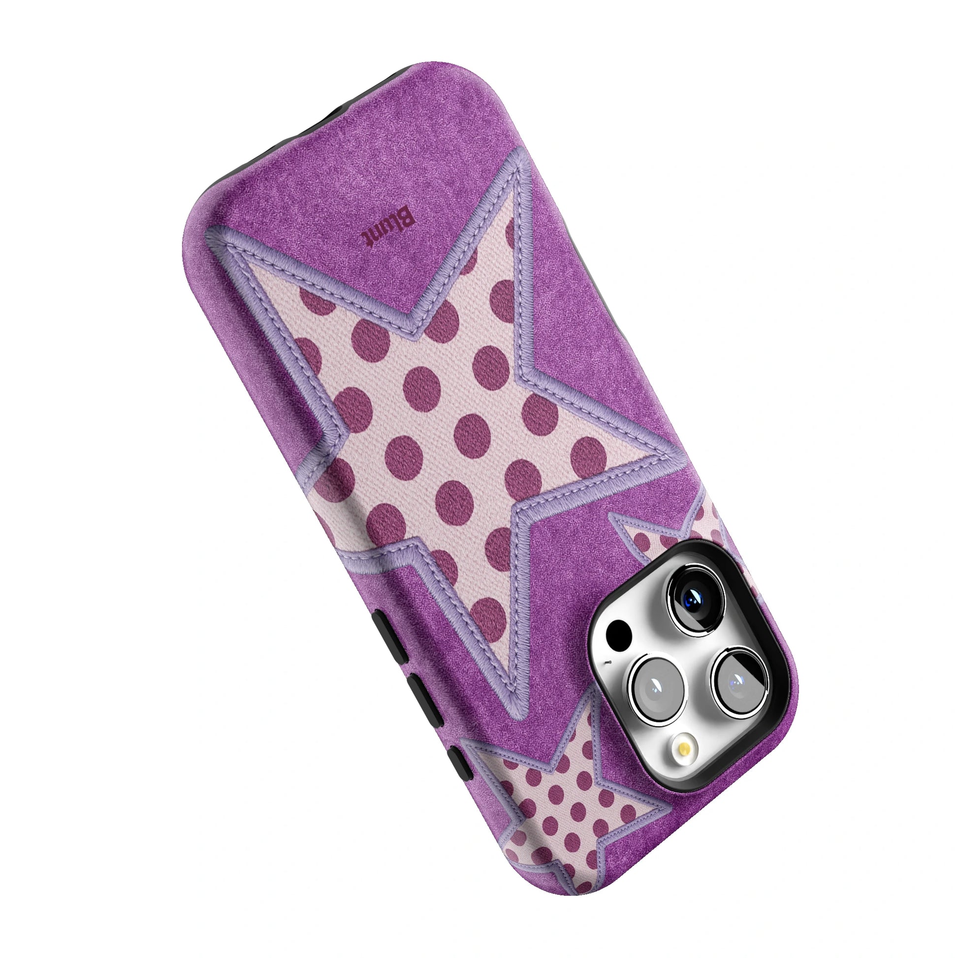 Lilac Crush Polka Star iPhone Case gallery - Iphone_16_Pro_5
