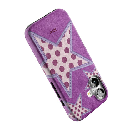 Lilac Crush Polka Star iPhone Case gallery - Iphone_17_Iphone_5