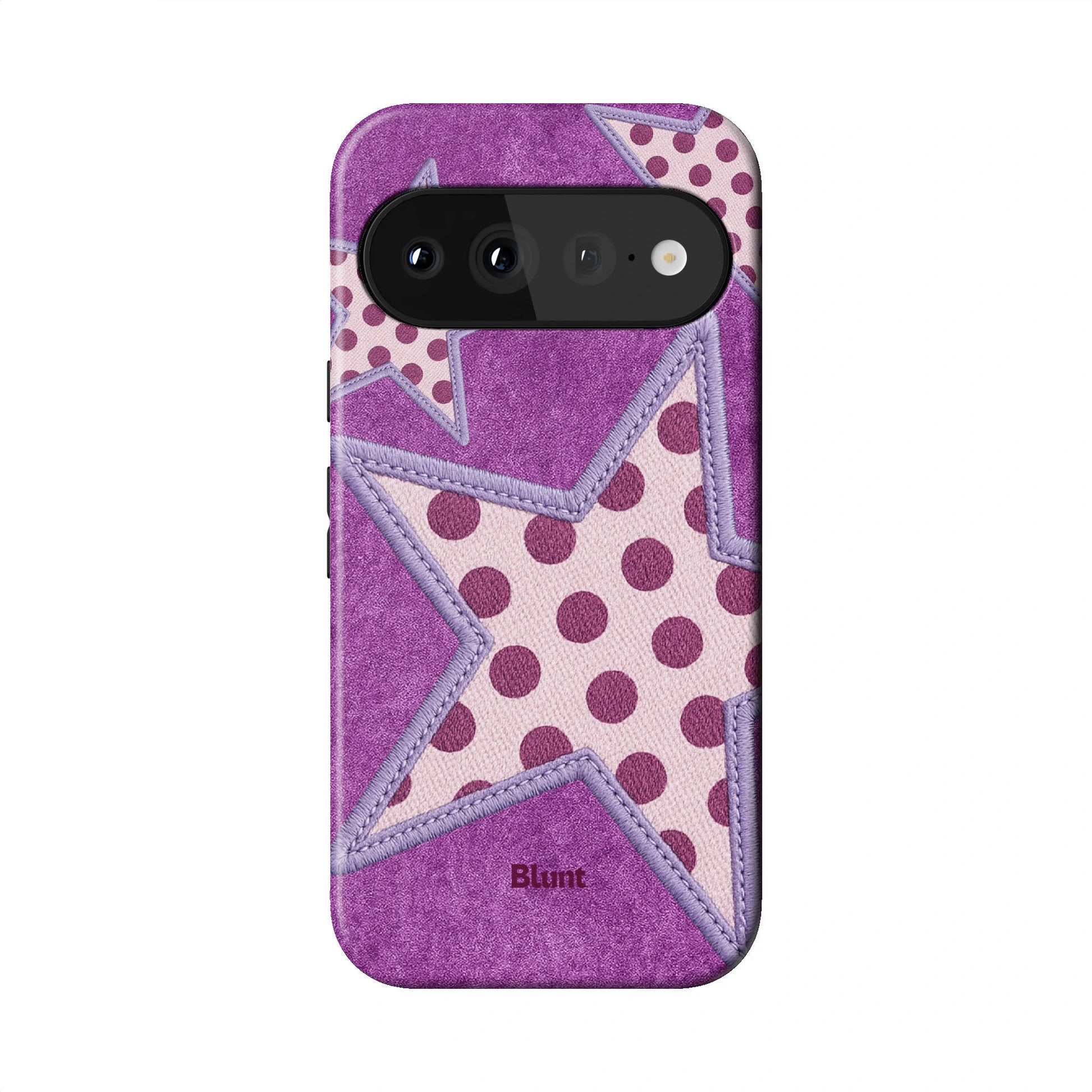Lilac Crush Polka Star Pixel Case - Blunt Cases