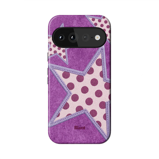 Lilac Crush Polka Star Pixel Case - Blunt Cases