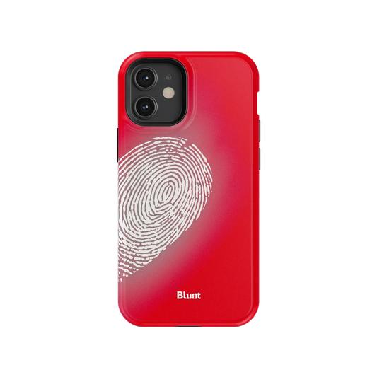 Heart Print Red iPhone Case