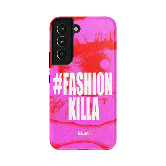 Fashion Killa Samsung Case: a dynamic pink composition with prominent white lettering