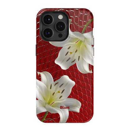 Crimson Lily iPhone Case