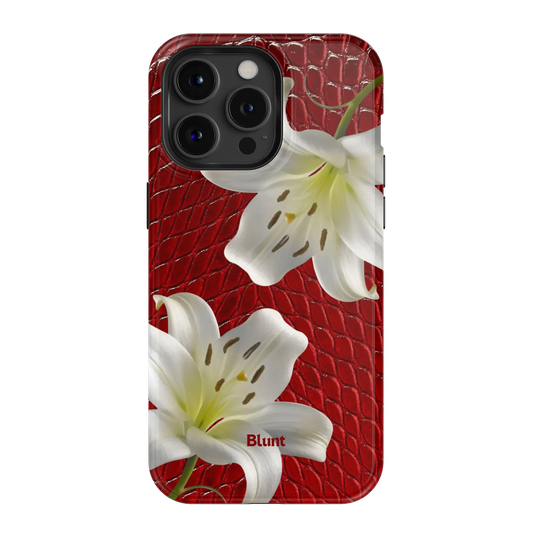 Crimson Lily iPhone Case
