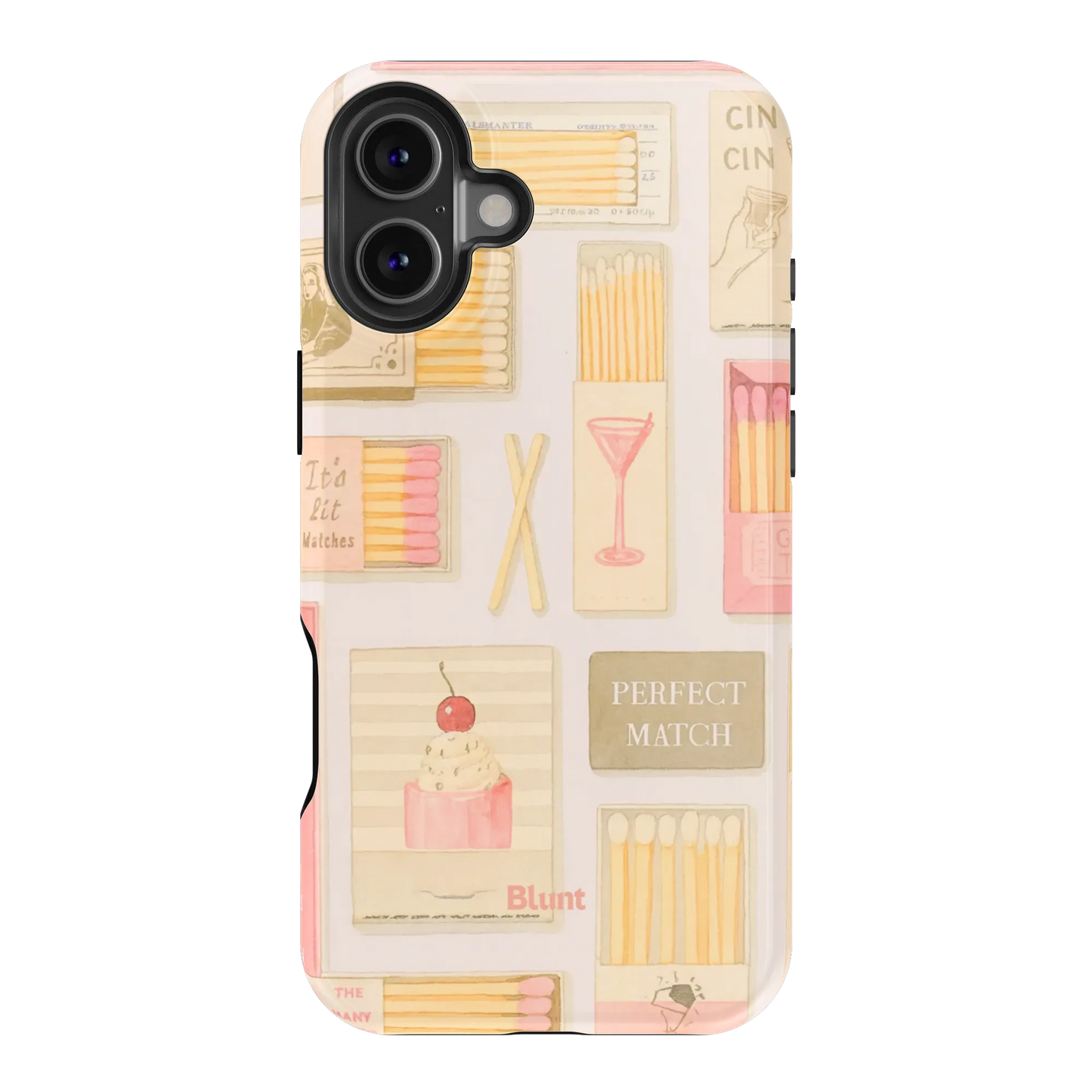 Pink Match iPhone Case