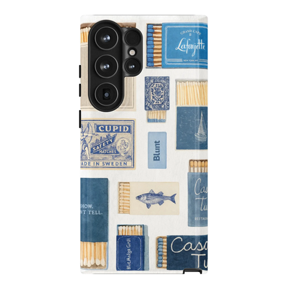 Teal flame Samsung Case