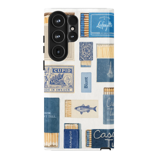 Teal flame Samsung Case