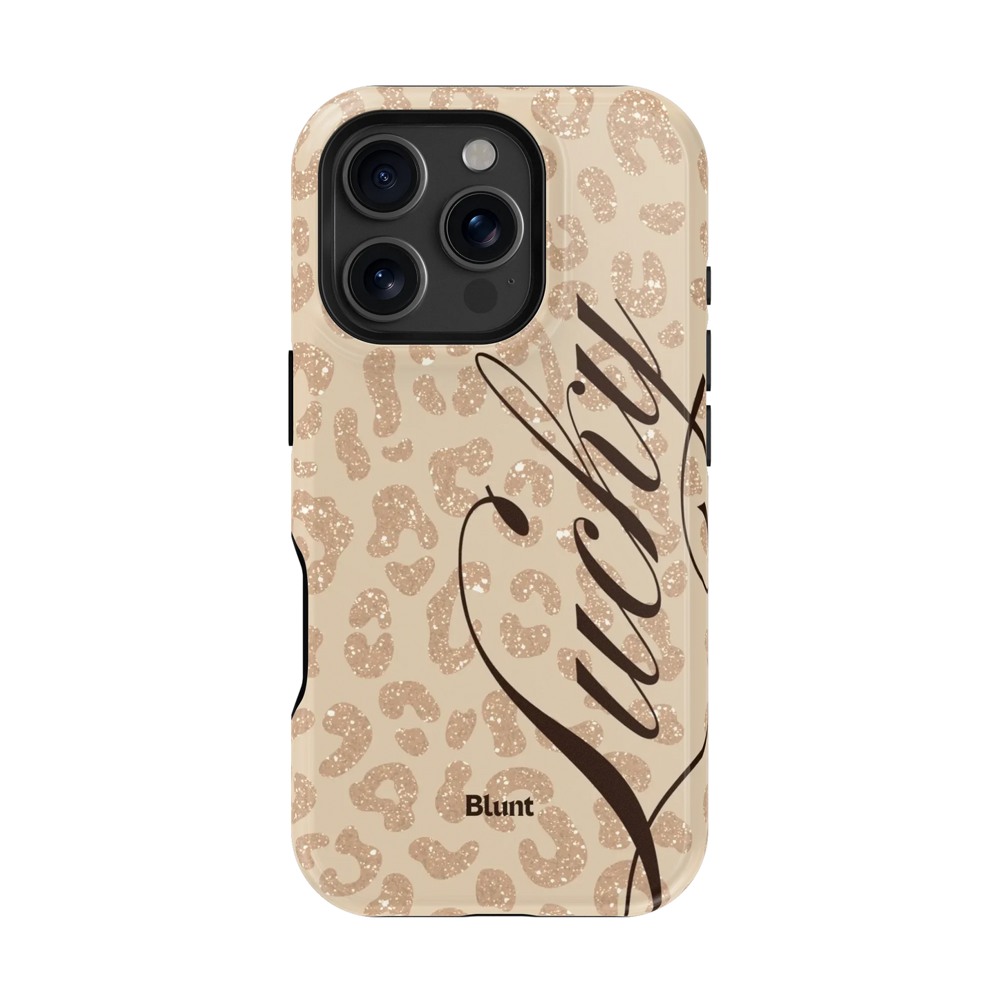 Cream Cheetah Lucky iPhone Case
