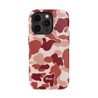 Reddish Camo iPhone Case