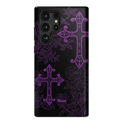 Purple Cross Samsung Case