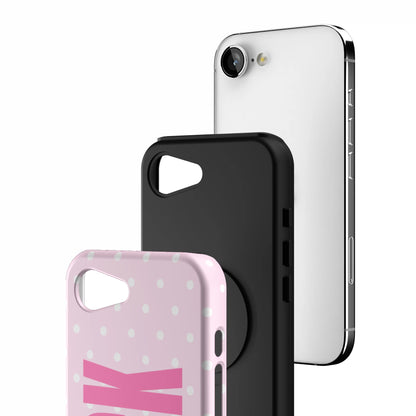 Pink-Polka-Riot-iphone-case-iPhone 17 E-3