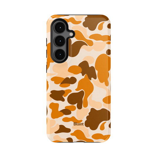 Orange Camo Samsung Case
