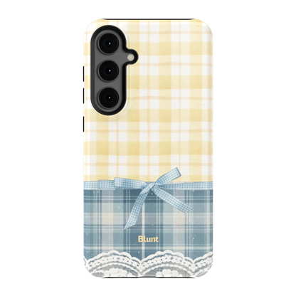 Blue-Lemonplaid-samsung-case-S24 Plus-1