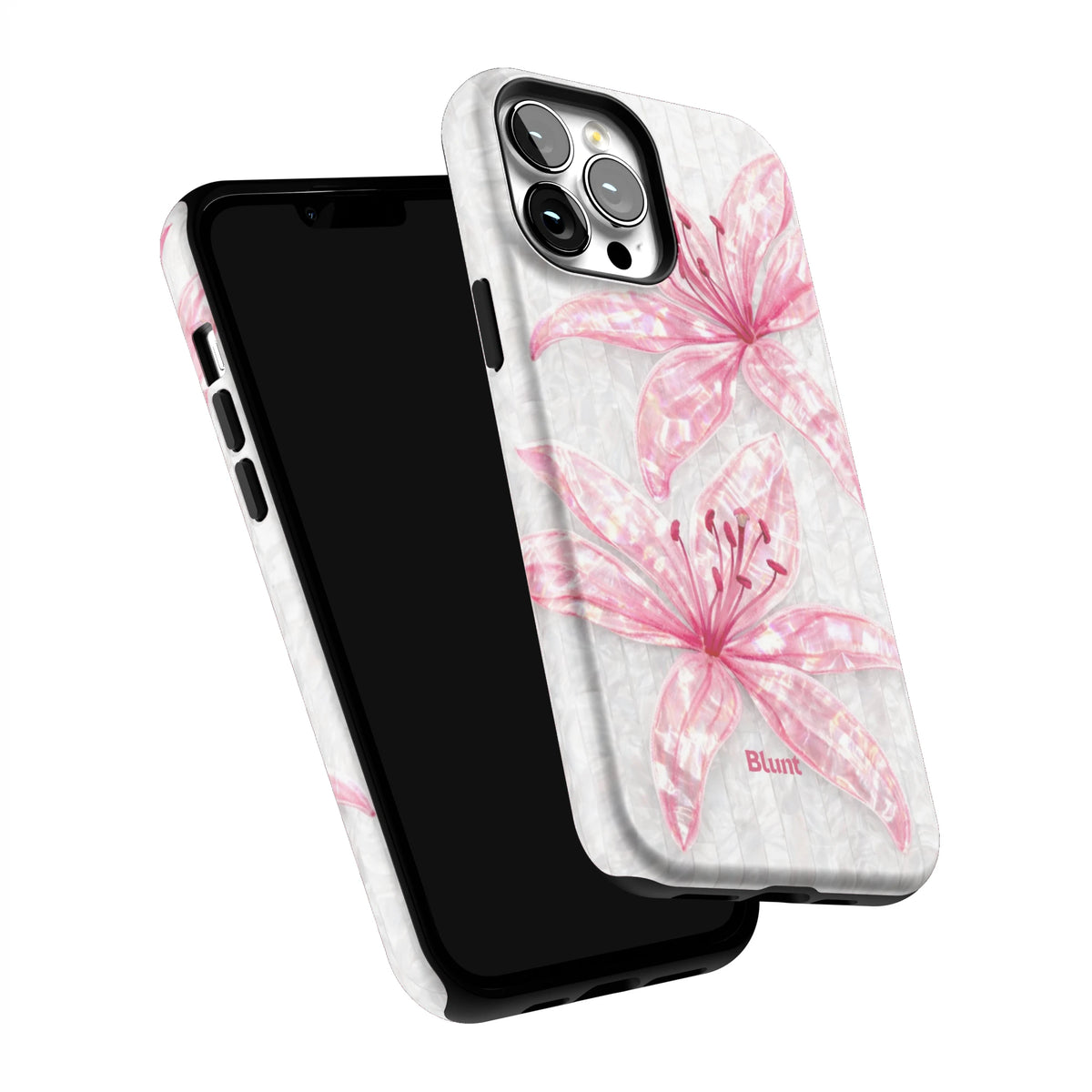 Pink-Floral-Luster-iphone-case-iPhone 13 Pro Max-5