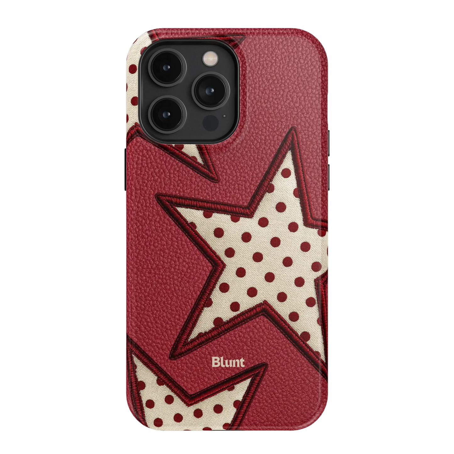 Cherry Polka Star iPhone Case