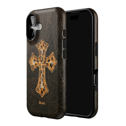 Golden Celine iPhone Case