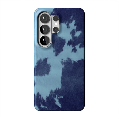 Blue Crow Print Samsung Case