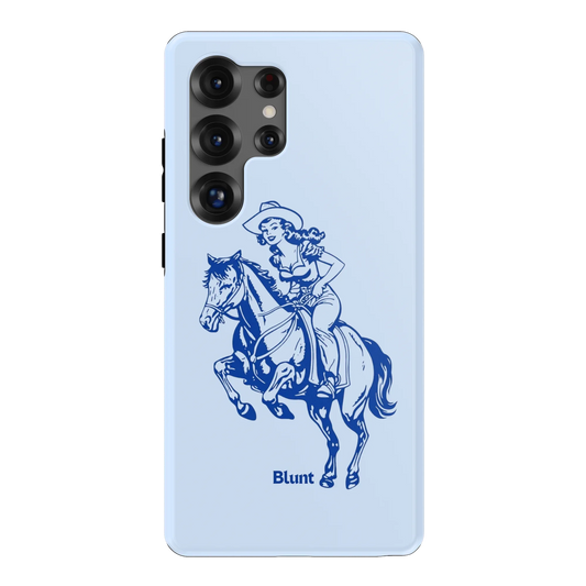 Blue-Lasso-Lady-samsung-case-S25 Ultra-1