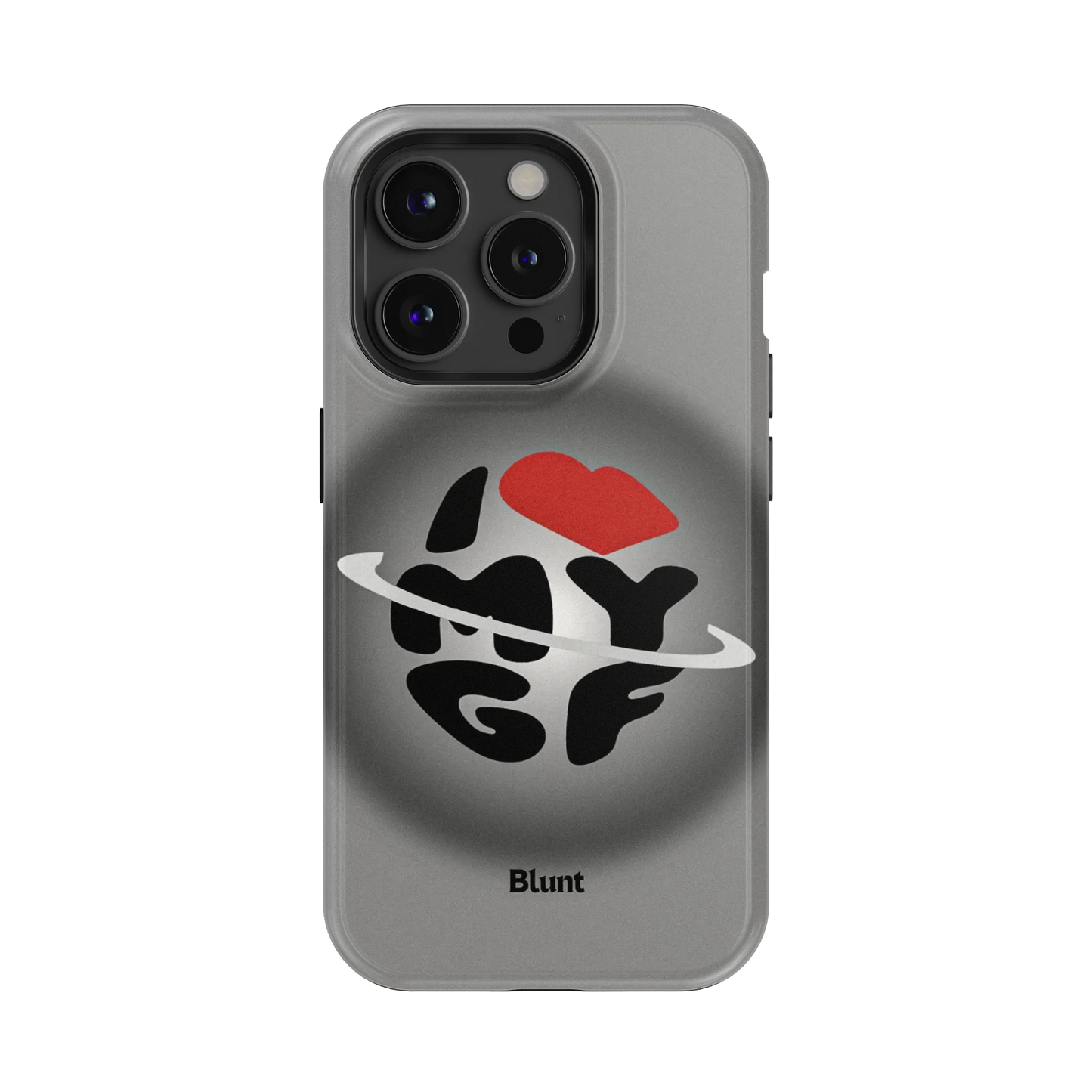 Grey Aura Girlfriend iPhone Case
