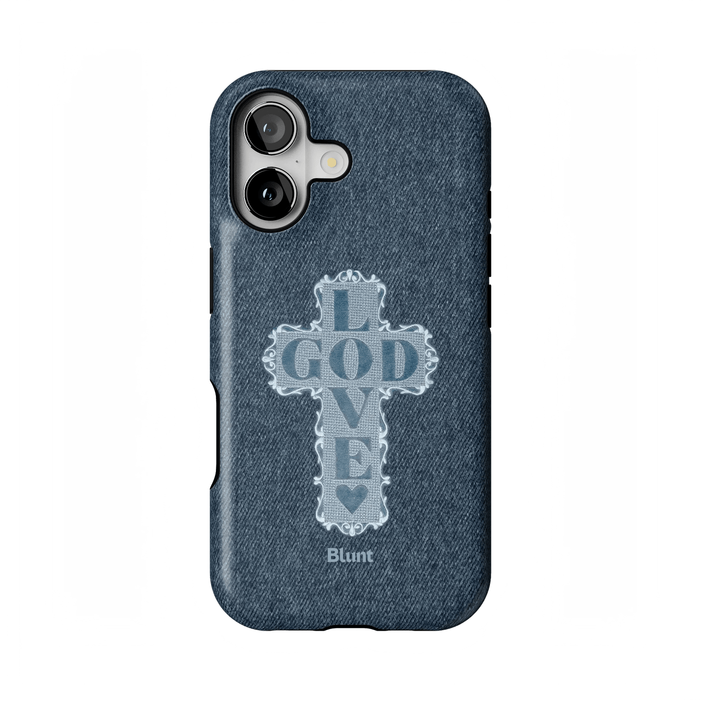 Love God Blue Cross iPhone Case - Blunt Cases
