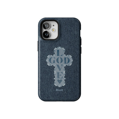 Love God Blue Cross iPhone Case gallery - Iphone_12_Mini_Air_Plus_1