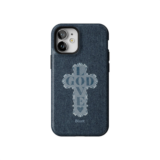 Love God Blue Cross iPhone Case gallery - Iphone_12_Mini_Air_Plus_1