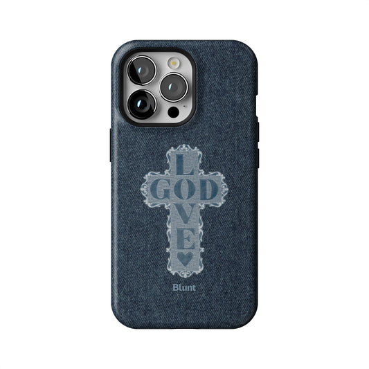 Love God Blue Cross iPhone Case gallery - Iphone_13_Pro_1