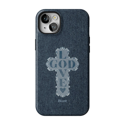 Love God Blue Cross iPhone Case gallery - Iphone_14_Mini_Air_Plus_1