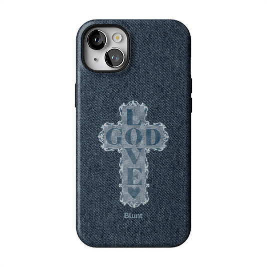 Love God Blue Cross iPhone Case gallery - Iphone_14_Mini_Air_Plus_1