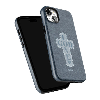 Love God Blue Cross iPhone Case gallery - Iphone_14_Mini_Air_Plus_6