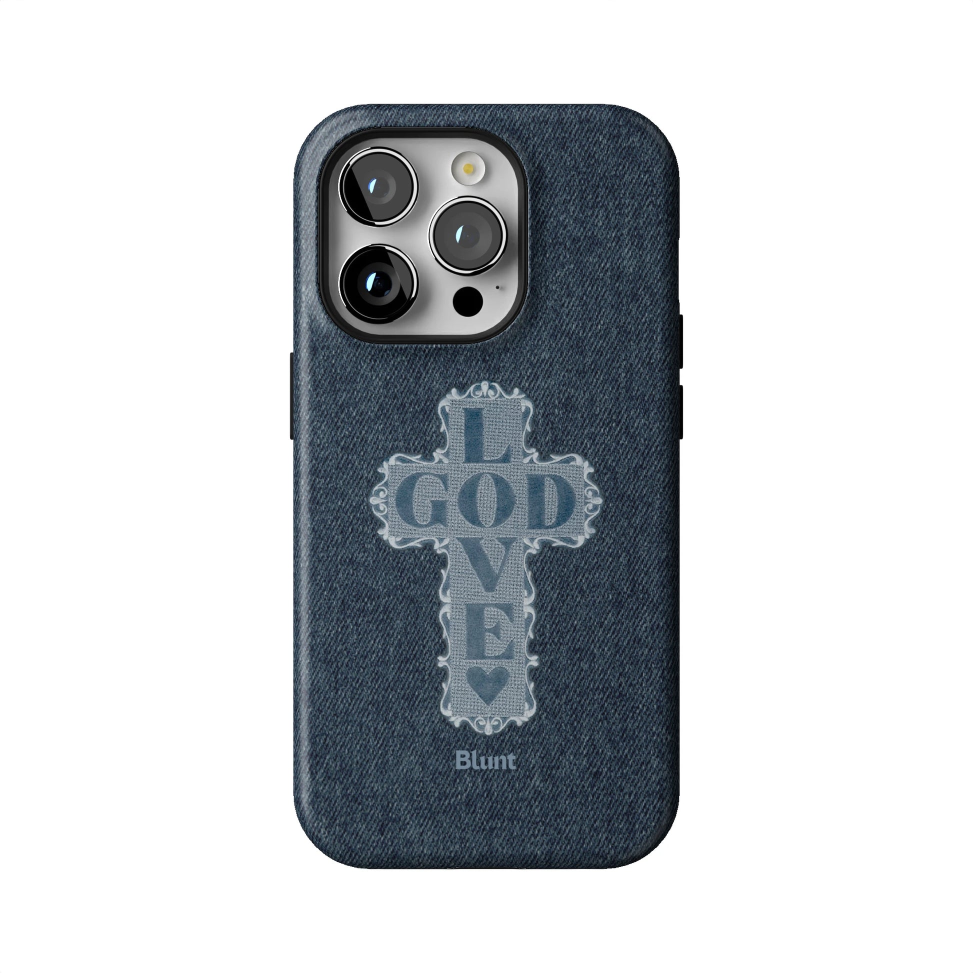 Love God Blue Cross iPhone Case gallery - Iphone_14_Pro_1