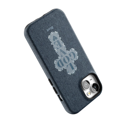 Love God Blue Cross iPhone Case gallery - Iphone_15_Iphone_5