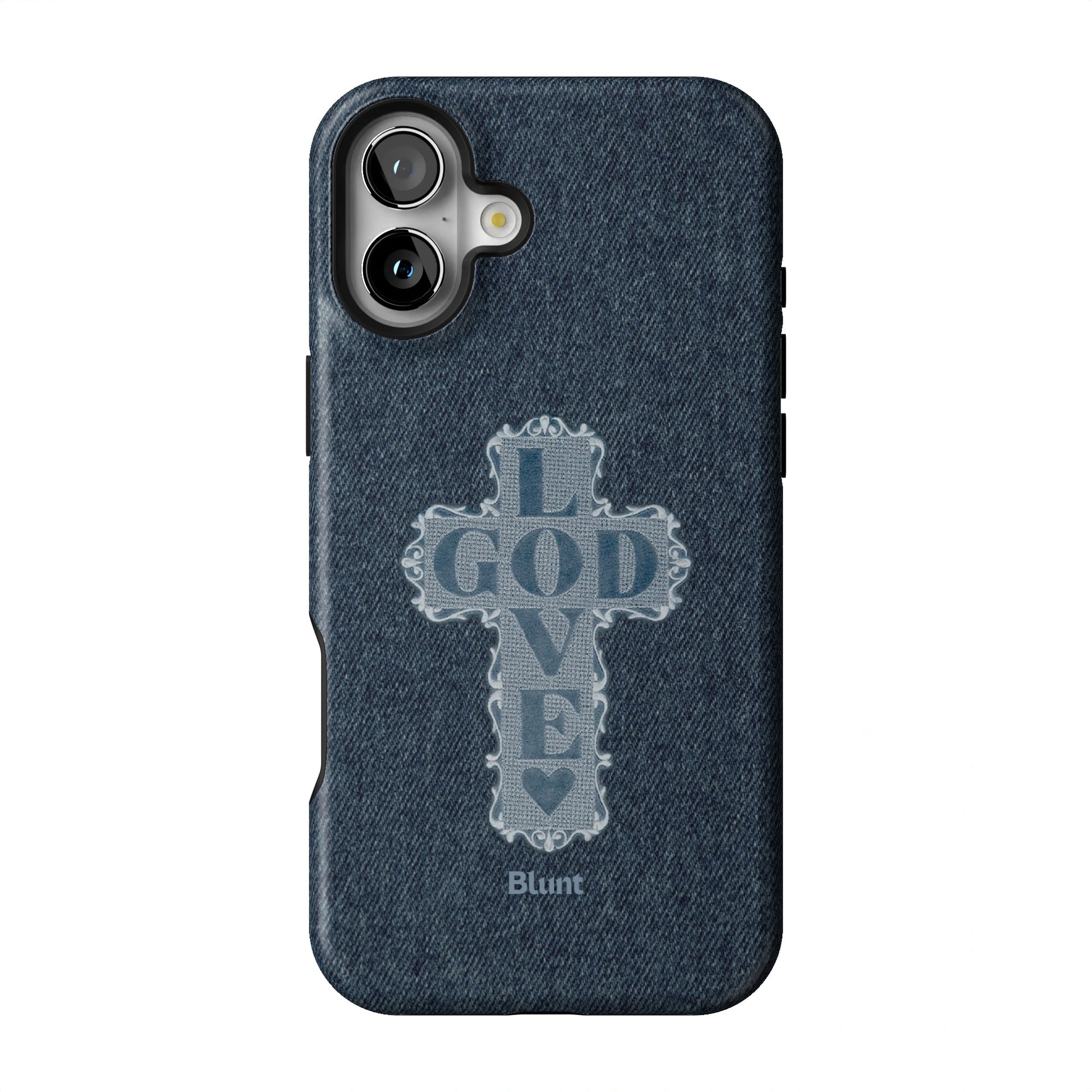 Love God Blue Cross iPhone Case gallery - Iphone_16_Mini_Air_Plus_1