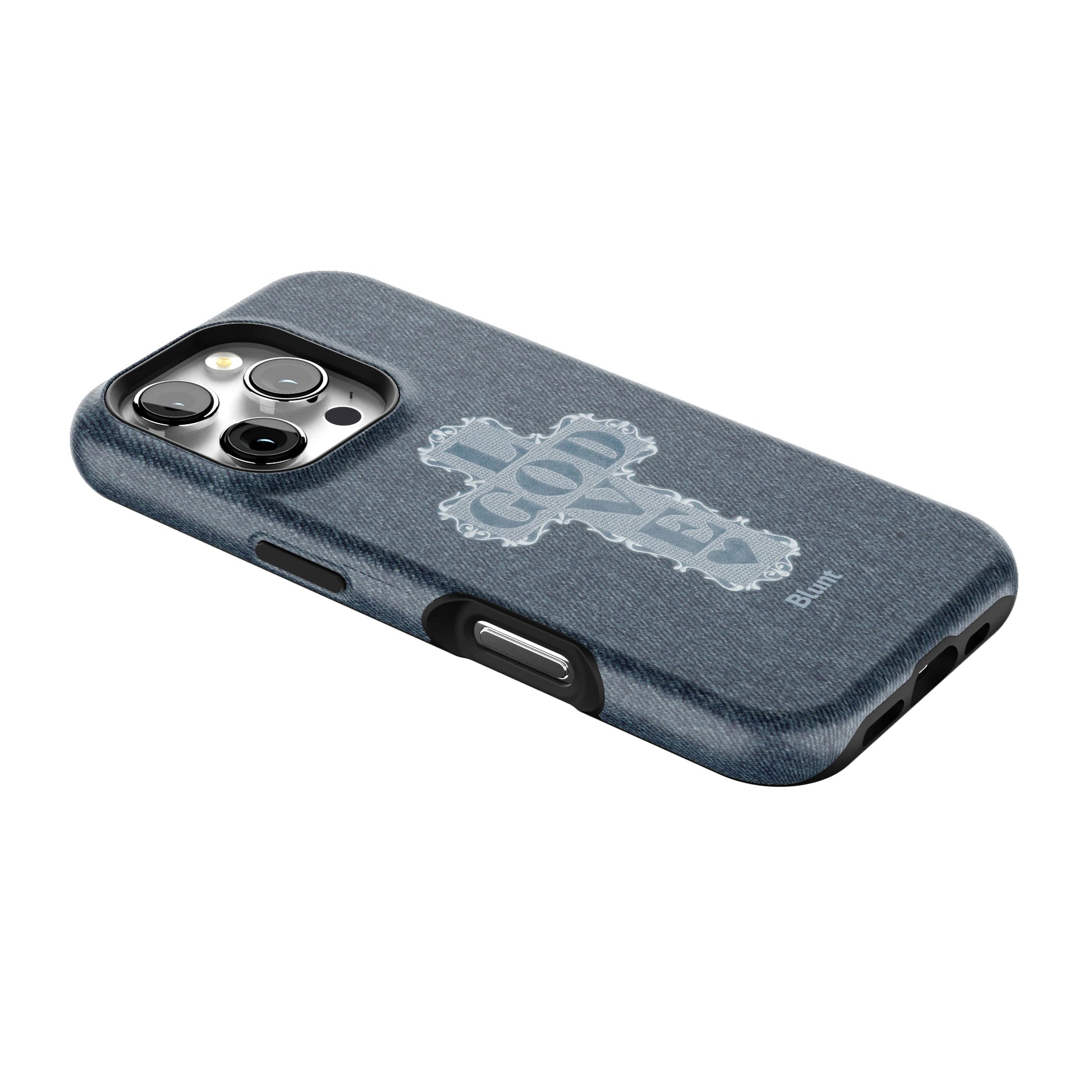 Love God Blue Cross iPhone Case gallery - Iphone_16_Pro_2