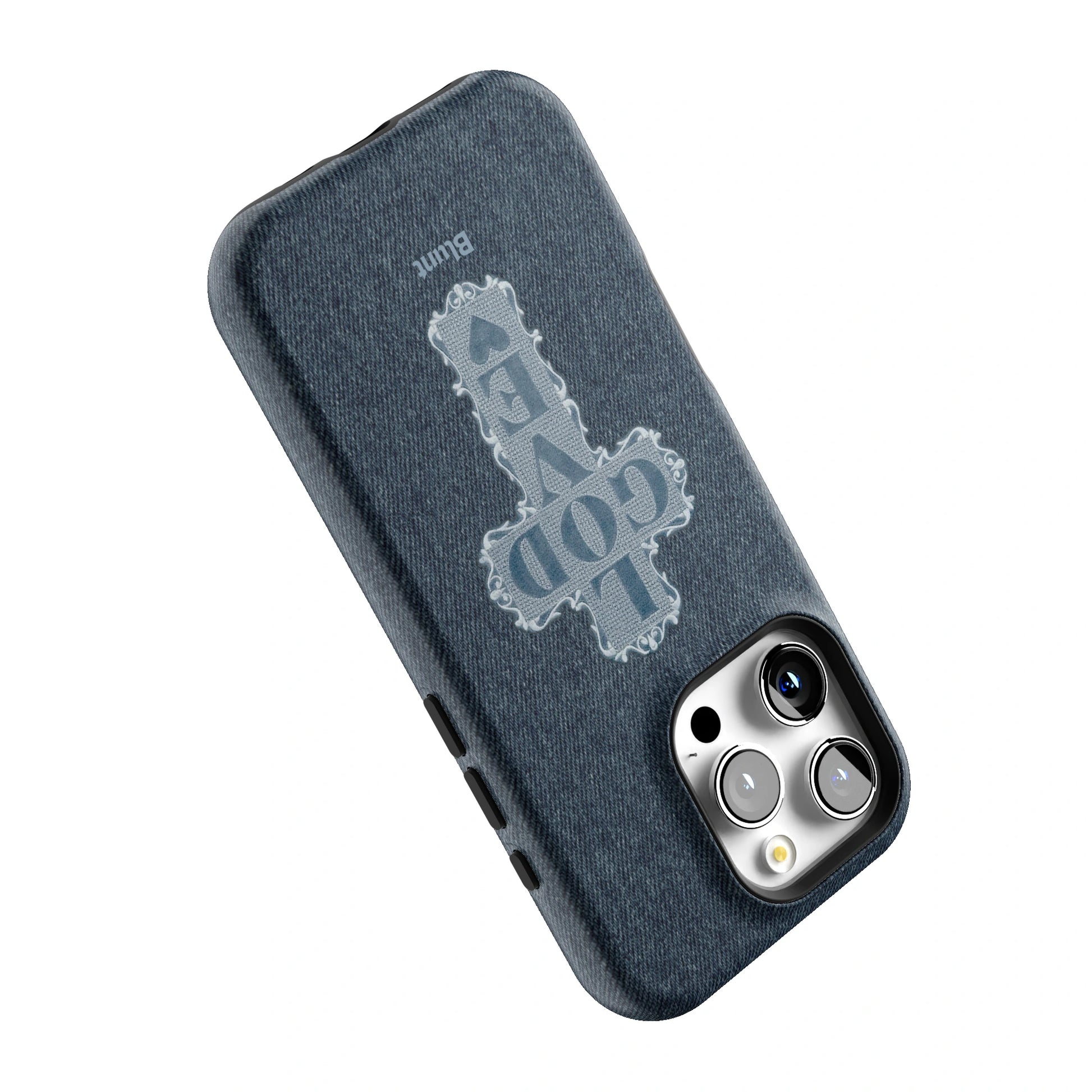 Love God Blue Cross iPhone Case gallery - Iphone_16_Pro_5