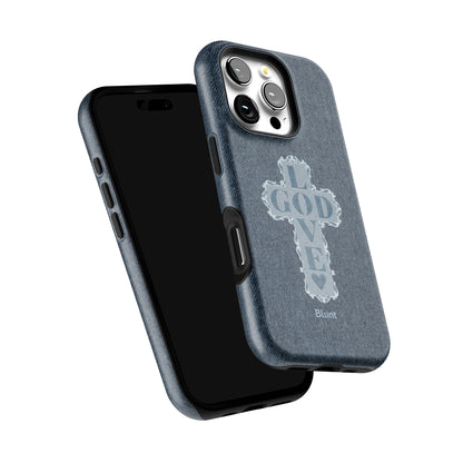 Love God Blue Cross iPhone Case gallery - Iphone_16_Pro_6
