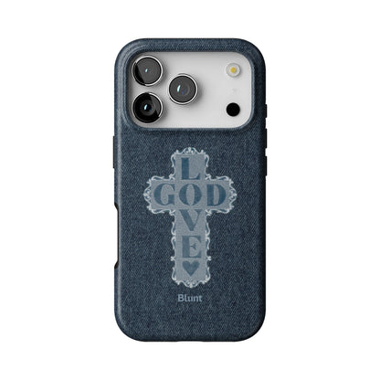 Love God Blue Cross iPhone Case gallery - Iphone_17_Pro_1