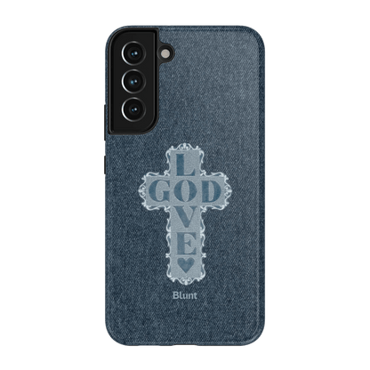Love God Blue Cross Samsung Case - Blunt Cases