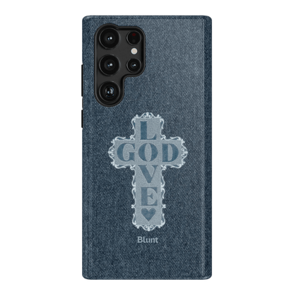 Love God Blue Cross Samsung Case - Blunt Cases