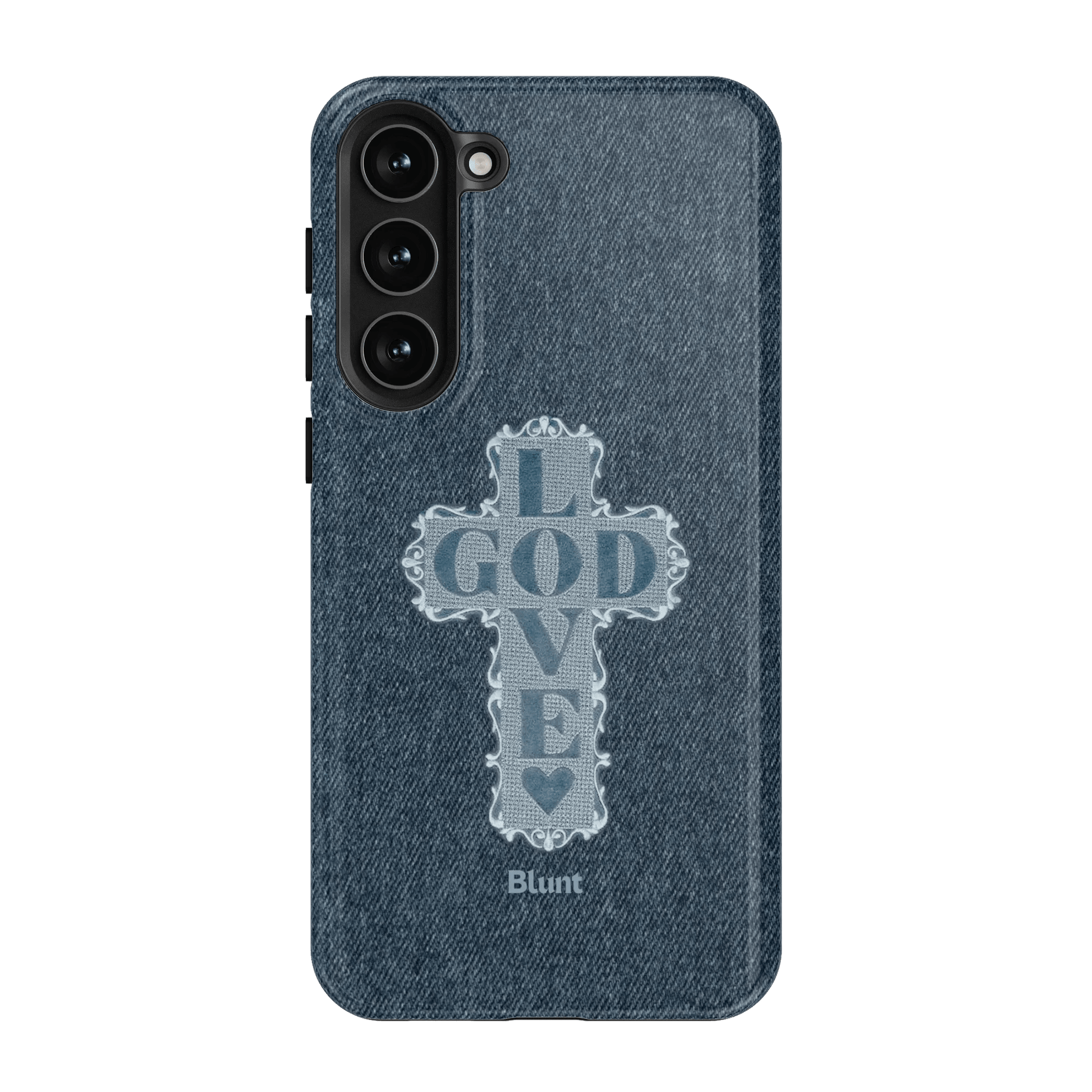 Love God Blue Cross Samsung Case - Blunt Cases