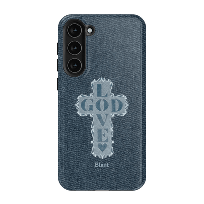 Love God Blue Cross Samsung Case - Blunt Cases