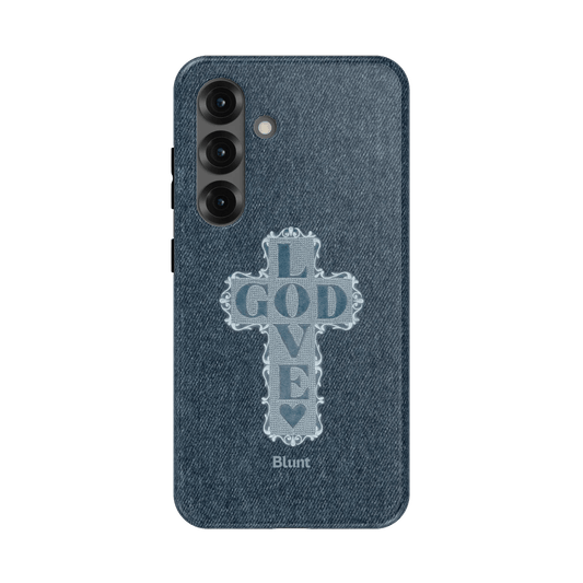 Love God Blue Cross Samsung Case - Blunt Cases