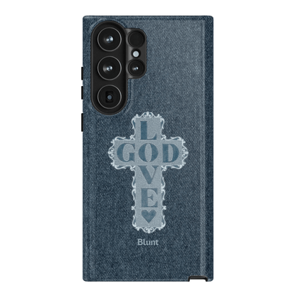 Love God Blue Cross Samsung Case - Blunt Cases