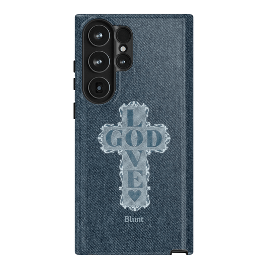 Love God Blue Cross Samsung Case - Blunt Cases