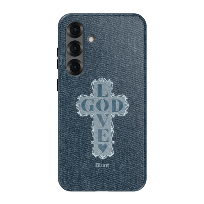 Love God Blue Cross Samsung Case - Blunt Cases