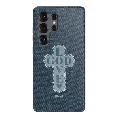 Love God Blue Cross Samsung Case - Blunt Cases