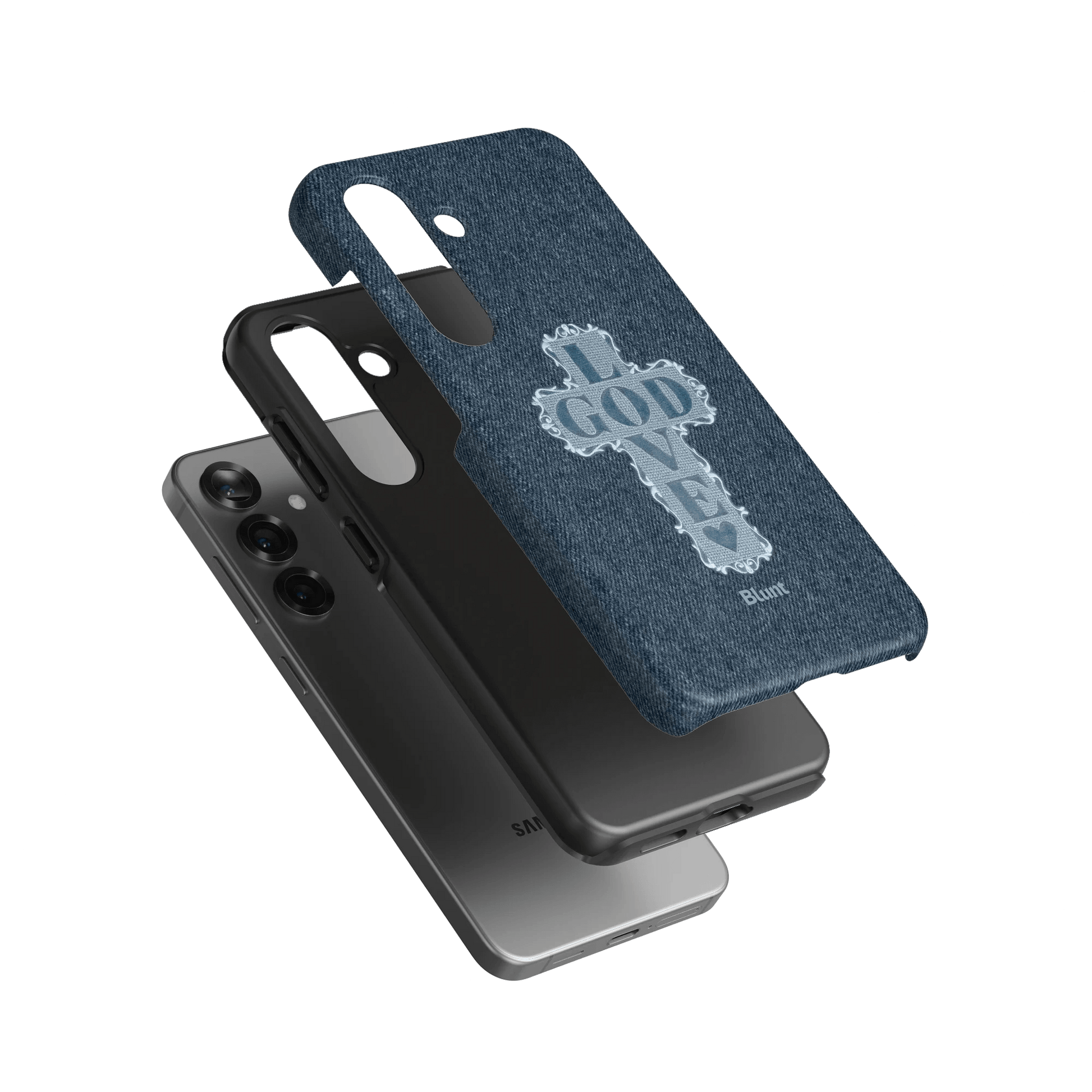 Love God Blue Cross Samsung Case - Blunt Cases